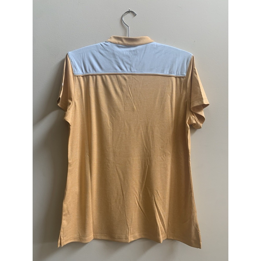 Columbia Golf Womens Large  Omni-Wick Adventure Shirt V-Neck Orange Stretch NWT - Picture 10 of 14